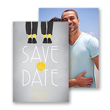 Dancing Shoes - Mr and Mr - Save the Date Card