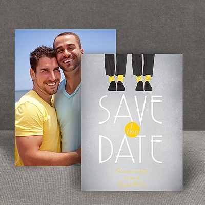 Dancing Shoes - Mr and Mr - Save the Date Card