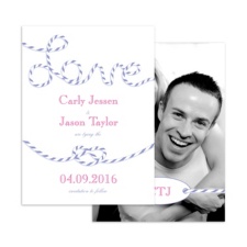 En-Twined in Love - Orchid - Save the Date Card