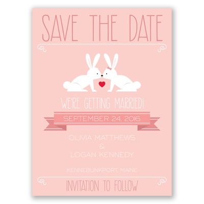 Hunny Bunny - Save the Date Card