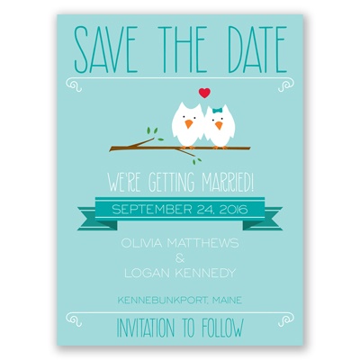 Whooo's in Love? - Save the Date Card