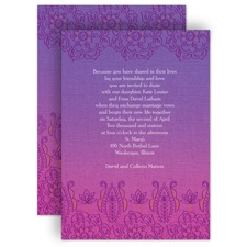 Henna Floral - Grapevine - Invitation