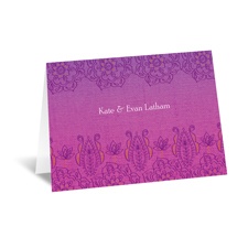 Henna Floral - Grapevine - Note Card and Envelope