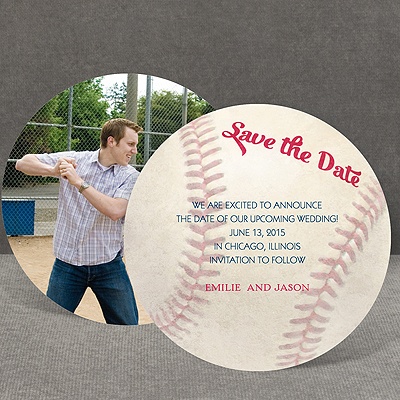 Love for Baseball - Save the Date Card