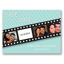 In Pictures - Aqua - Save the Date Card