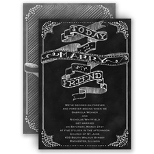 Chalkboard Sketch - Invitation
