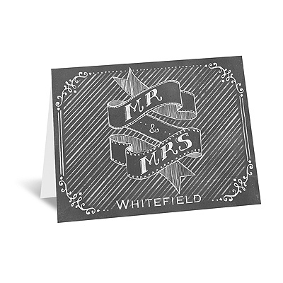 Chalkboard Sketch - Note Card and Envelope