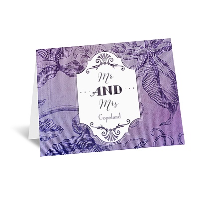 Antique Charm - Lavender - Note Card and Envelope