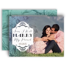 Antique Charm - Surf - Save the Date Card
