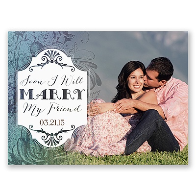 Antique Charm - Surf - Save the Date Card
