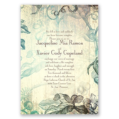 Antique Charm - Surf - Invitation