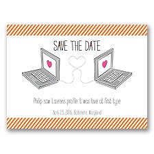 Online Romance - Save the Date Card