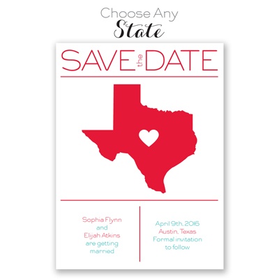 State Pride - Save the Date Card