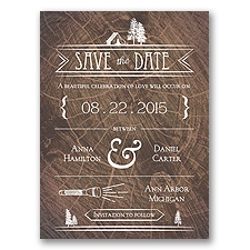 Making Camp - Save the Date Card