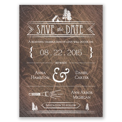 Making Camp - Save the Date Card