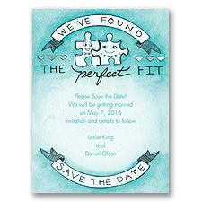 The Perfect Fit - Save the Date Card