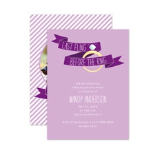 Before the Ring - Freesia - Bachelorette Party Invitation