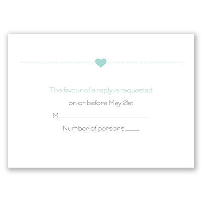 State Your Love - Response Card and Envelope