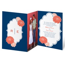 Peeking Flowers - Invitation