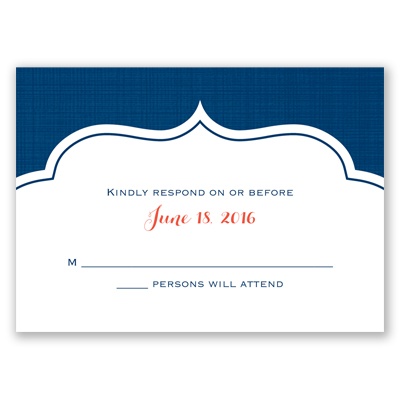 Peeking Flowers - Response Card and Envelope
