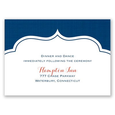 Peeking Flowers - Reception Card