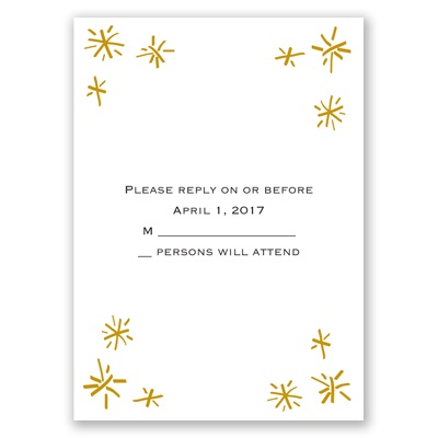 Star Struck - Response Card and Envelope