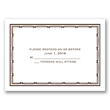 Calla Lily Frame - Response Card and Envelope