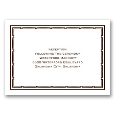Calla Lily Frame - Reception Card