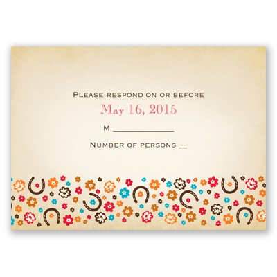 Our Lucky Day - Response Card and Envelope