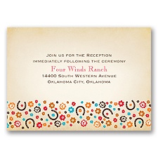 Our Lucky Day - Reception Card