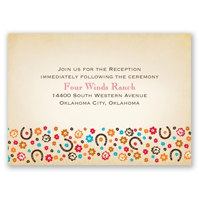 Our Lucky Day - Reception Card