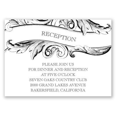 Simply Sweet - Reception Card