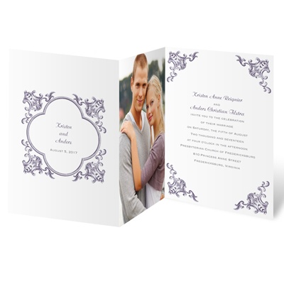 Filigree Corners - Invitation