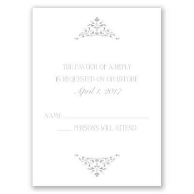 Love Endures All - Response Card and Envelope