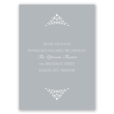 Love Endures All - Reception Card