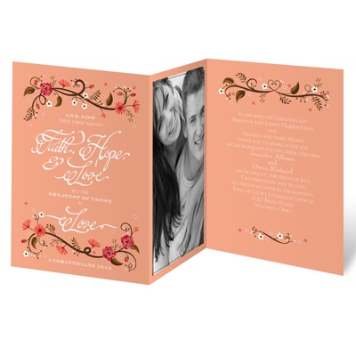 Flowering Faith - Corabell - Invitation