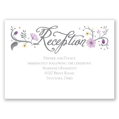 Flowering Faith - Freesia - Reception Card
