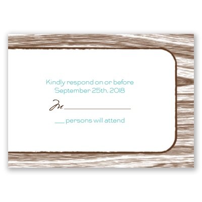 Gettin' Hitched - Response Card and Envelope
