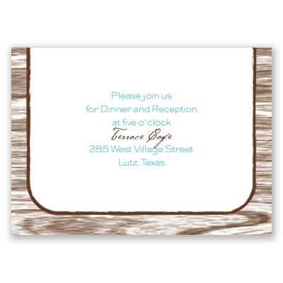 Gettin' Hitched - Reception Card