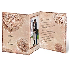 Timeless Peonies - Bark - Invitation