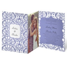 White Flourishes - Orchid - Invitation