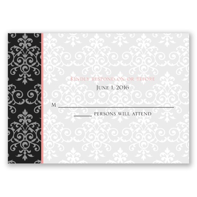Pretty Pattern - Response Card and Envelope