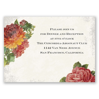 Floral Fantasy - Reception Card