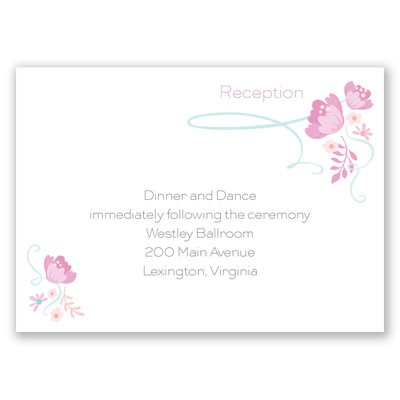 Retro Love - Bubble Gum - Reception Card
