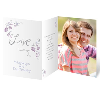 Retro Love - Lavender - Invitation