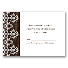 Romantic Finish - Response Card and Envelope