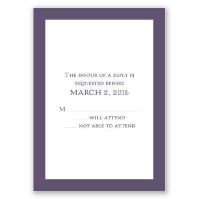 Simple Joys - Response Card and Envelope