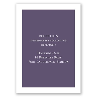 Simple Joys - Reception Card
