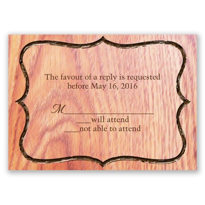 Burning Love - Response Card and Envelope