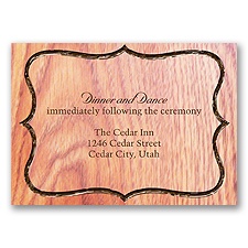Burning Love - Reception Card